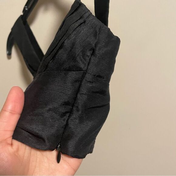 Aritzia Wilfred Rhapsody Crop Blouse Black- Size 4 - Picture 6 of 8